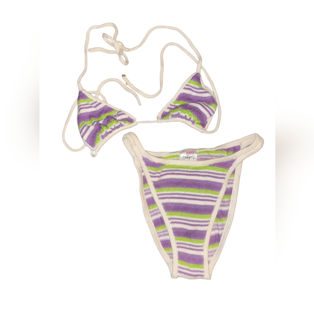 Vintage 90s Knit Bikini Size Small